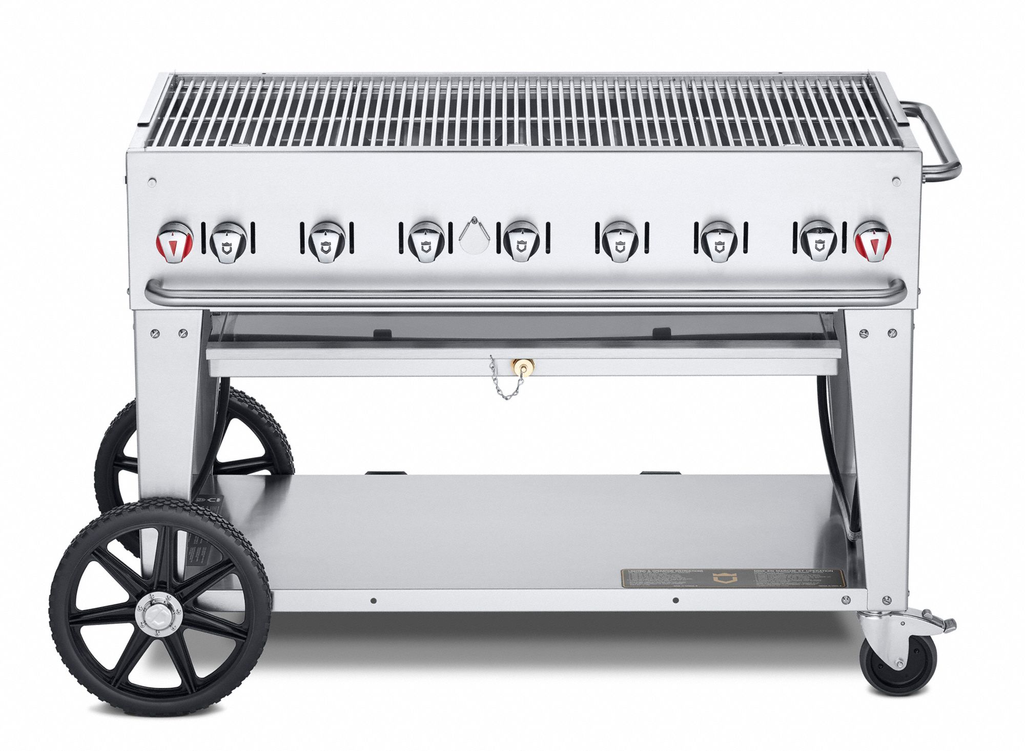 Gas Grill: Natural Gas, 6 Burners, 99, 000 BtuH Heating Capacity, 36 in Overall Ht, 28 in Overall Dp
