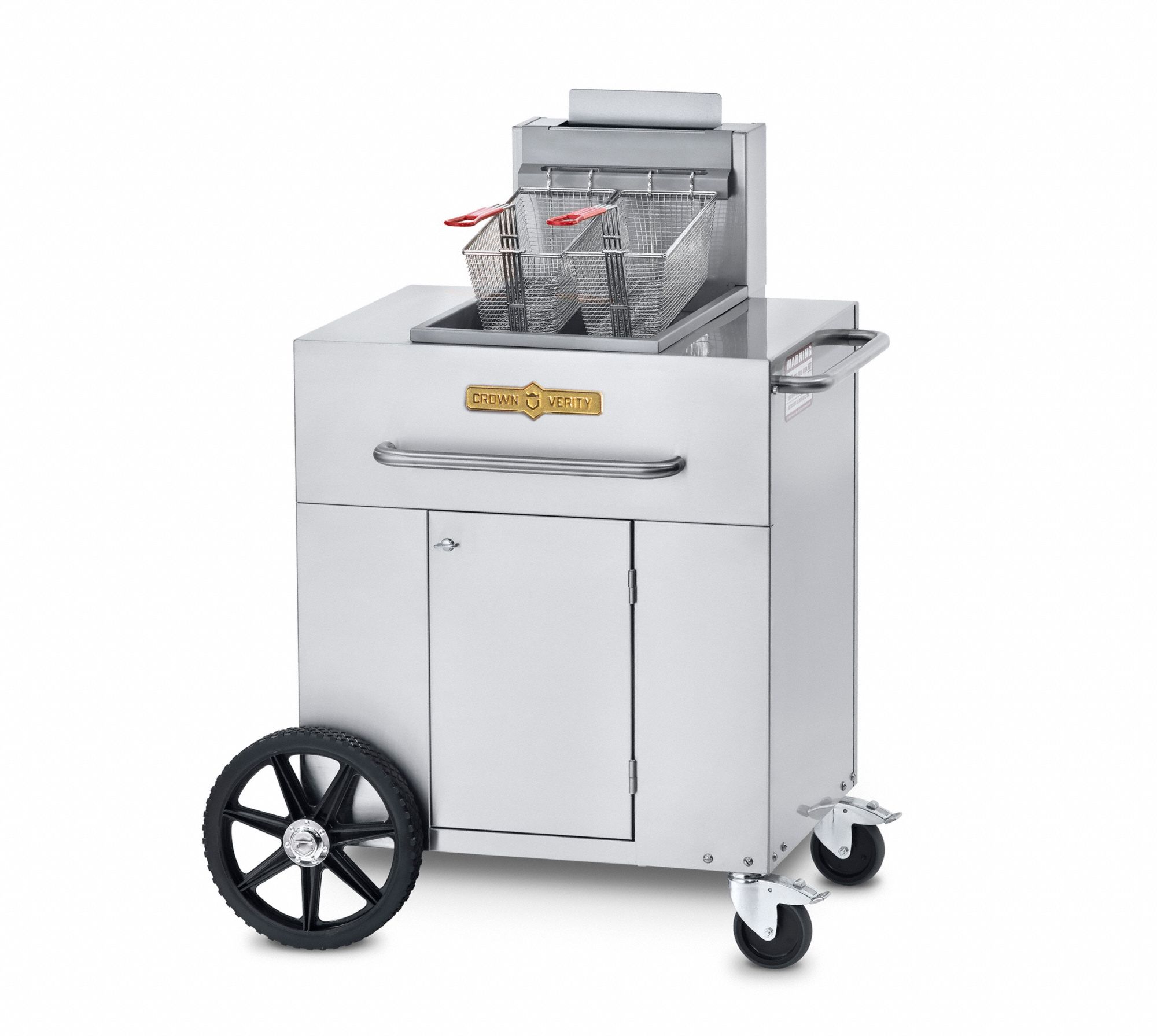Portable Fryer: 1 Fry Pots, 90, 000 BtuH Heating Capacity, 48 3/4 in Overall Ht, 30 1/2 in Overall Dp