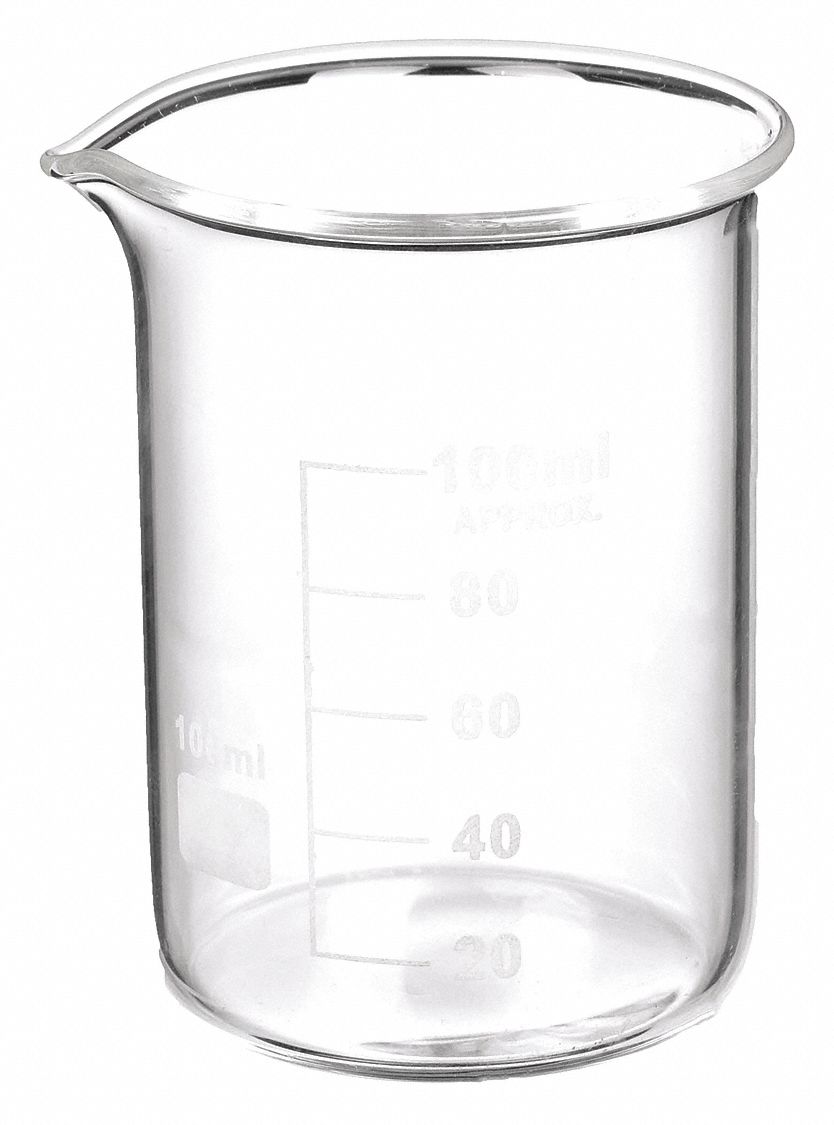 BEAKER,LOW FORM,GLASS,100ML,PK 12