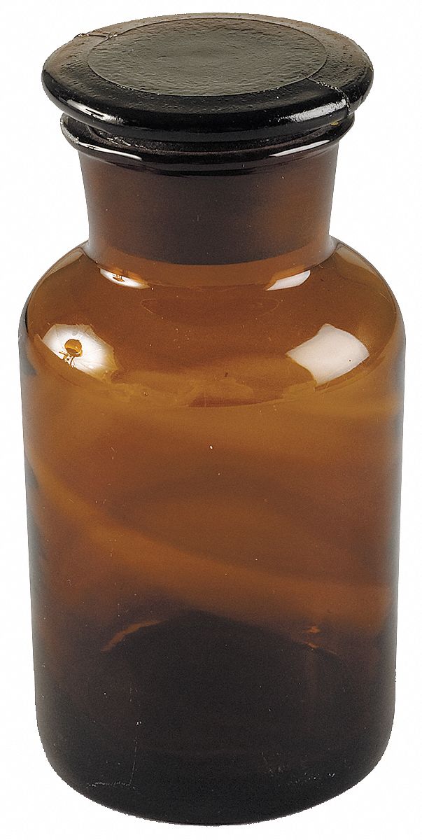 REAGENT BOTTLE,60ML,GLASS,WIDE,PK8