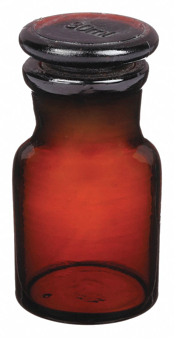 REAGENT BOTTLE,30ML,GLASS,WIDE,PK8