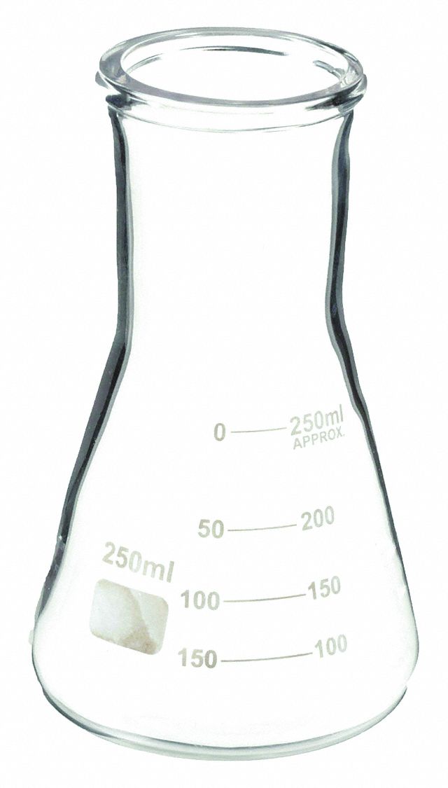 FIOLE ERLENMEYER VERRE,250ML,PQ12
