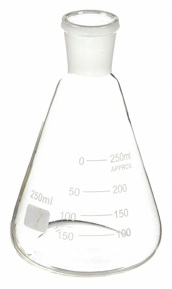 FIOLE ERLENMEYER VERRE,250ML,PQ12