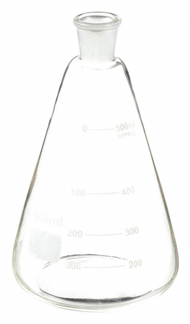 FLASK,ERLENMEYER,GLASS,500ML,PK6