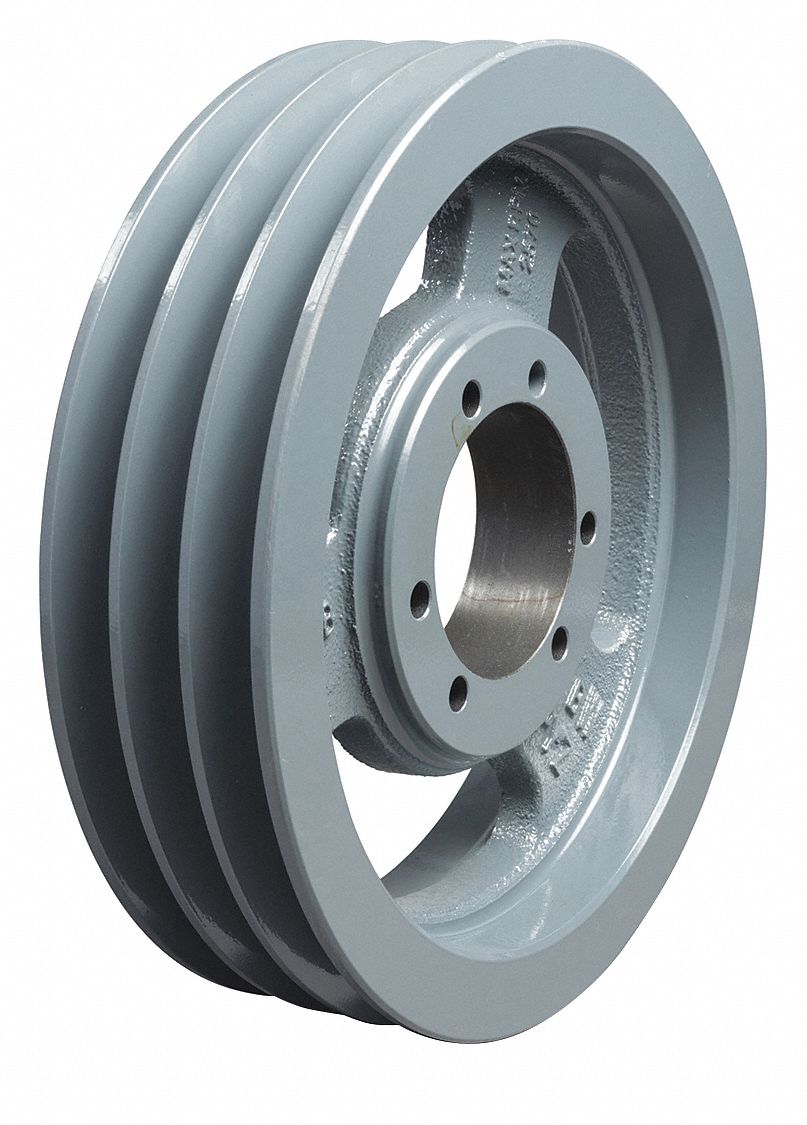 V-Belt Pulley: B94, 3 Groove, 9.75 in OD, Bushed Bore, SK, Quick Detachable