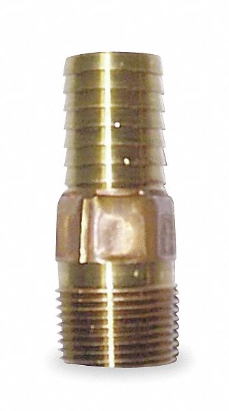 Male Adapter,1/2 x 1/2 In,Red Brass