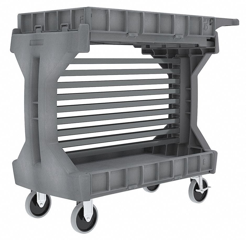 AKROMILS Utility Cart Bin Rail Kit 400 lb Load Capacity, For 19 in