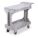 UTILITY CART WITH FLIP-GATE FLUSH PLASTIC SHELVES, 400 LB LOAD CAPACITY, 28 IN X 17 IN