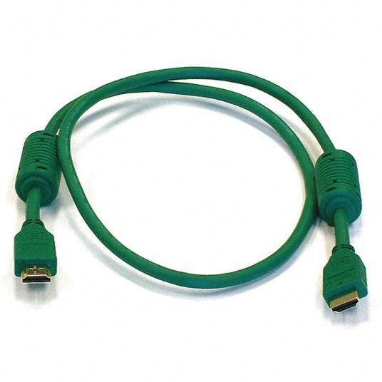 MONOPRICE 3 ft High Speed HDMI Cable, Green; For Use With Audio-Visual ...