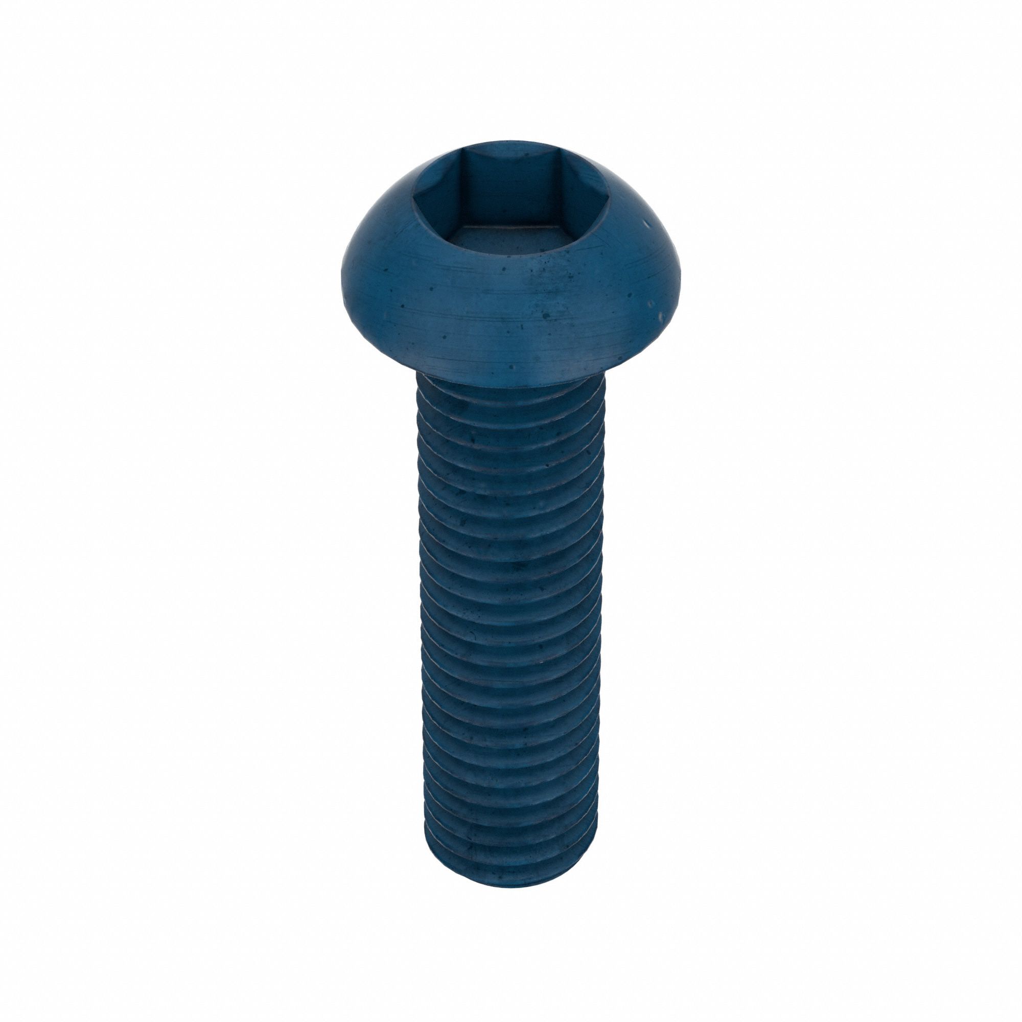 Socket Head Cap Screw: M10x1.50 Thread Size, 40 mm Lg, Button, Blue Phosphate, Alloy Steel, 10 PK