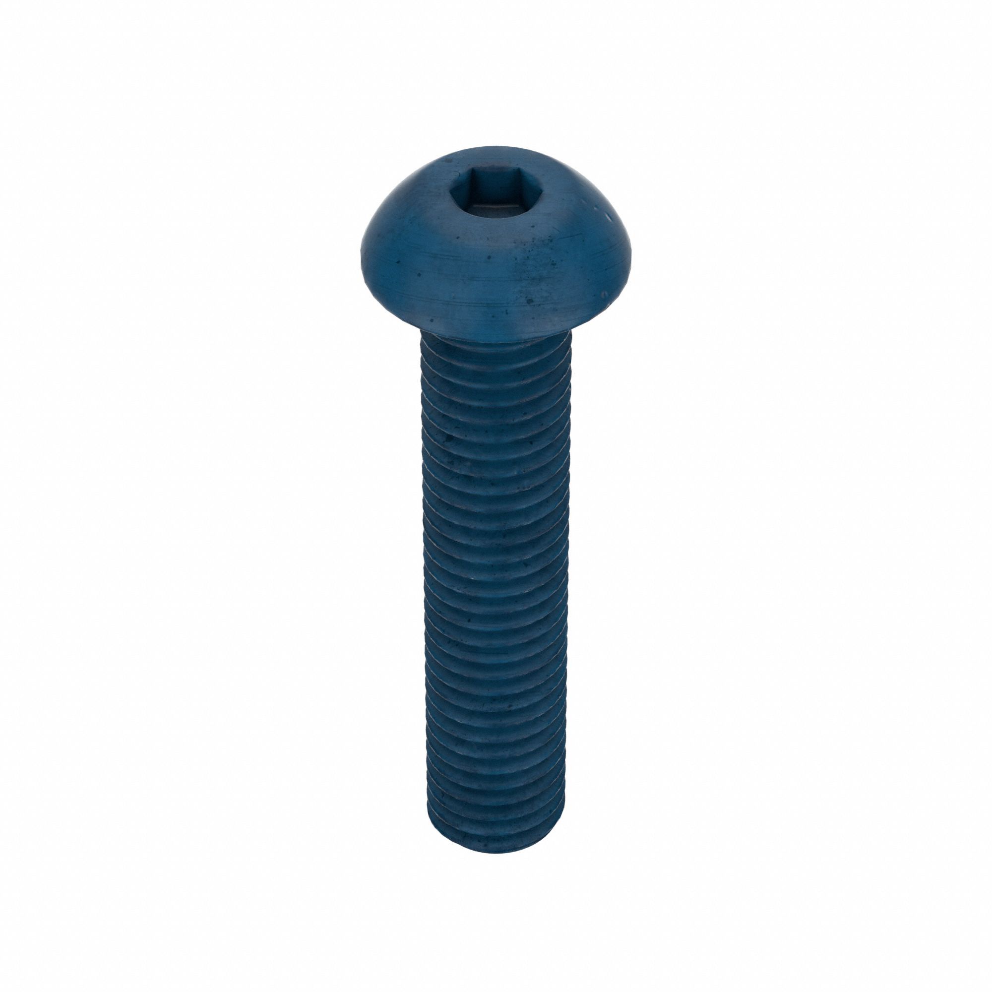 Socket Head Cap Screw: M10x1.50 Thread Size, 50 mm Lg, Button, Blue Phosphate, Alloy Steel, 10 PK