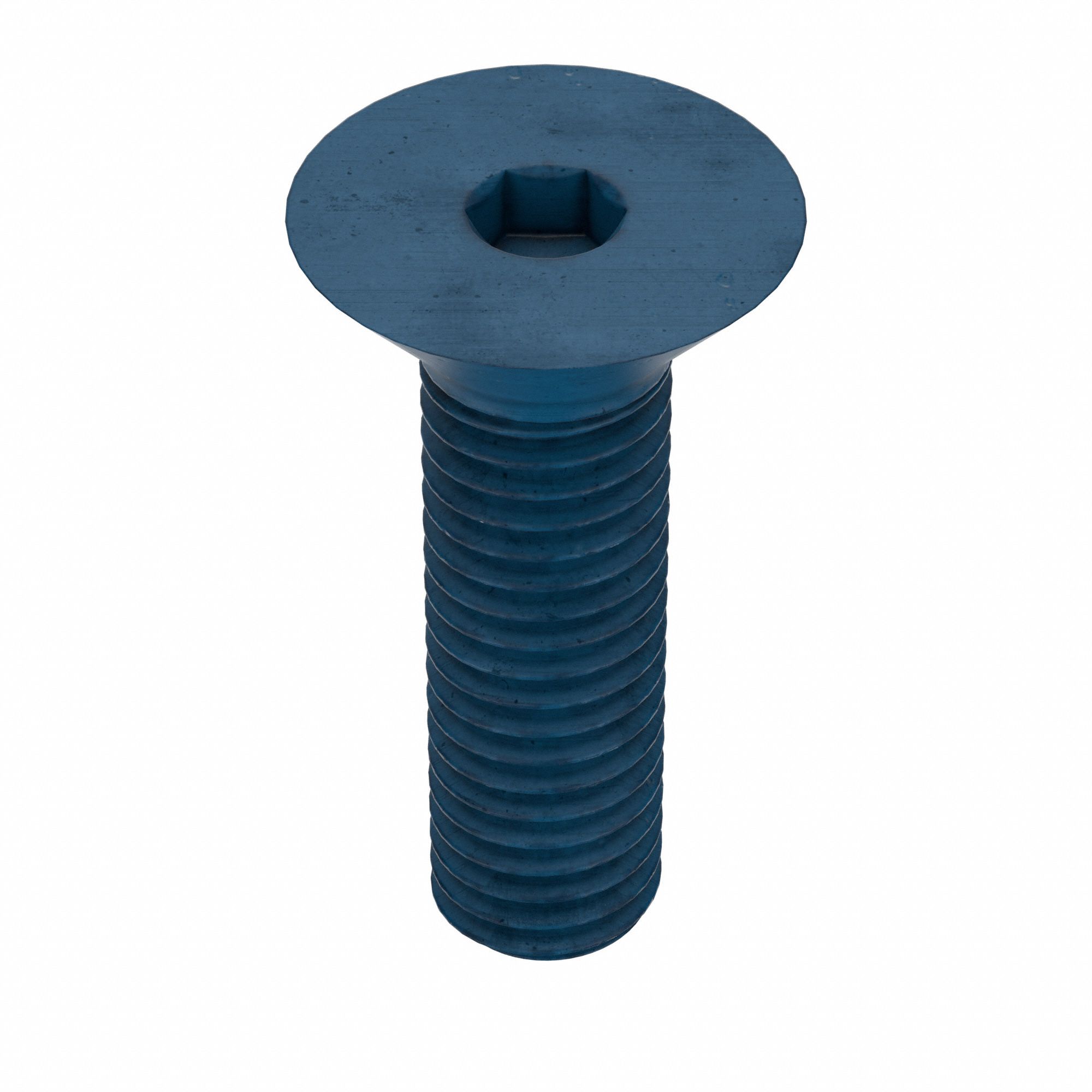 VIS À TÊTE PLATE À DOUILLE,M8-1,25,25MM LO,PLATE,PHOSPHATE BLEU,ACIER,25PQ