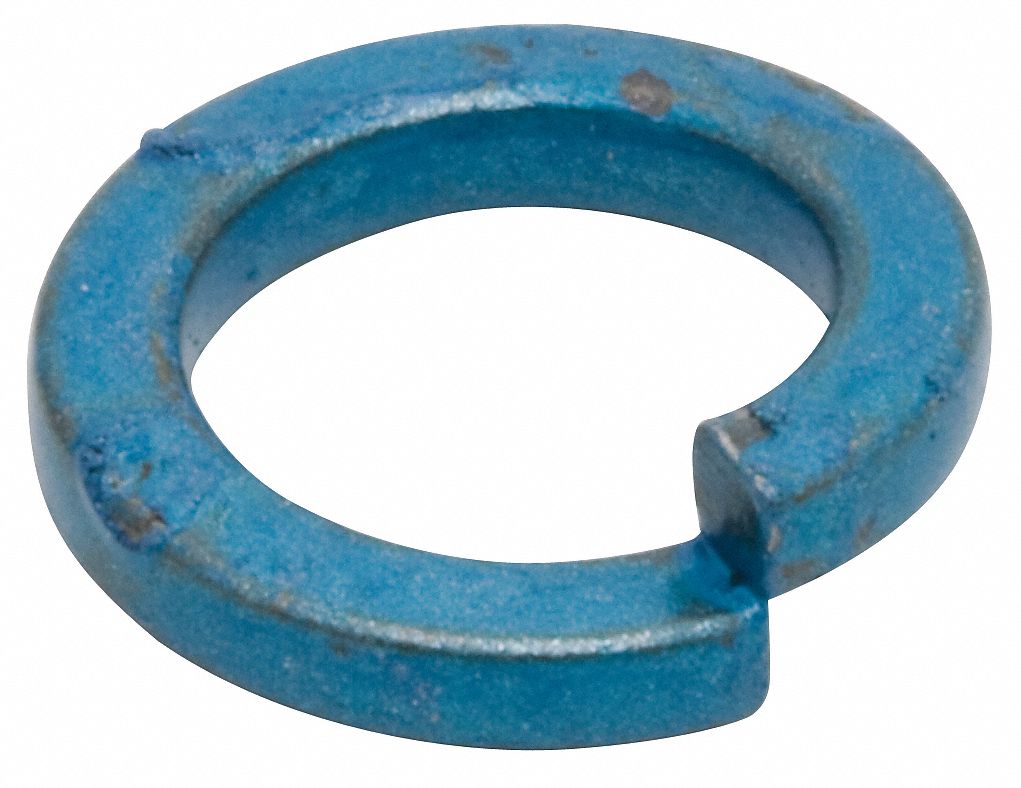 METRIC BLUE Split Lock Washer, Bolt M8, Steel, PK100 5YMW6UST187441