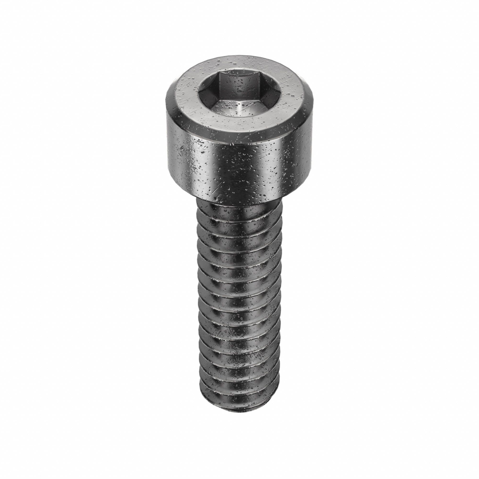 SOCKET HEAD CAP SCREW, #6-32 THREAD, ½ IN L, STD, ARMOUR COAT, STEEL, 0.138 IN HEAD H, 25 PK
