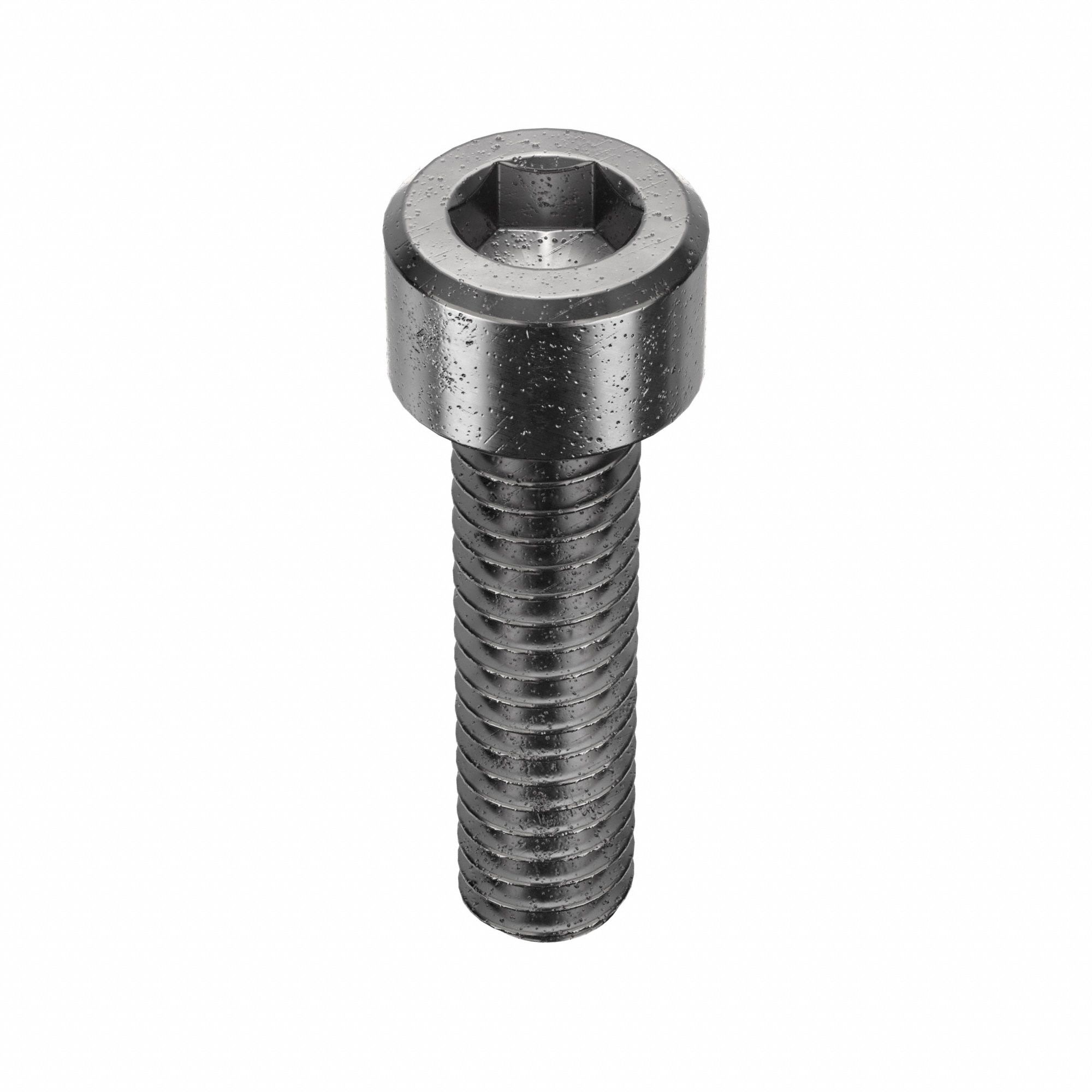 SOCKET HEAD CAP SCREW, #8-32 THREAD, ⅝ IN L, STD, ARMOUR COAT, STEEL, 0.164 IN HEAD H, 50 PK