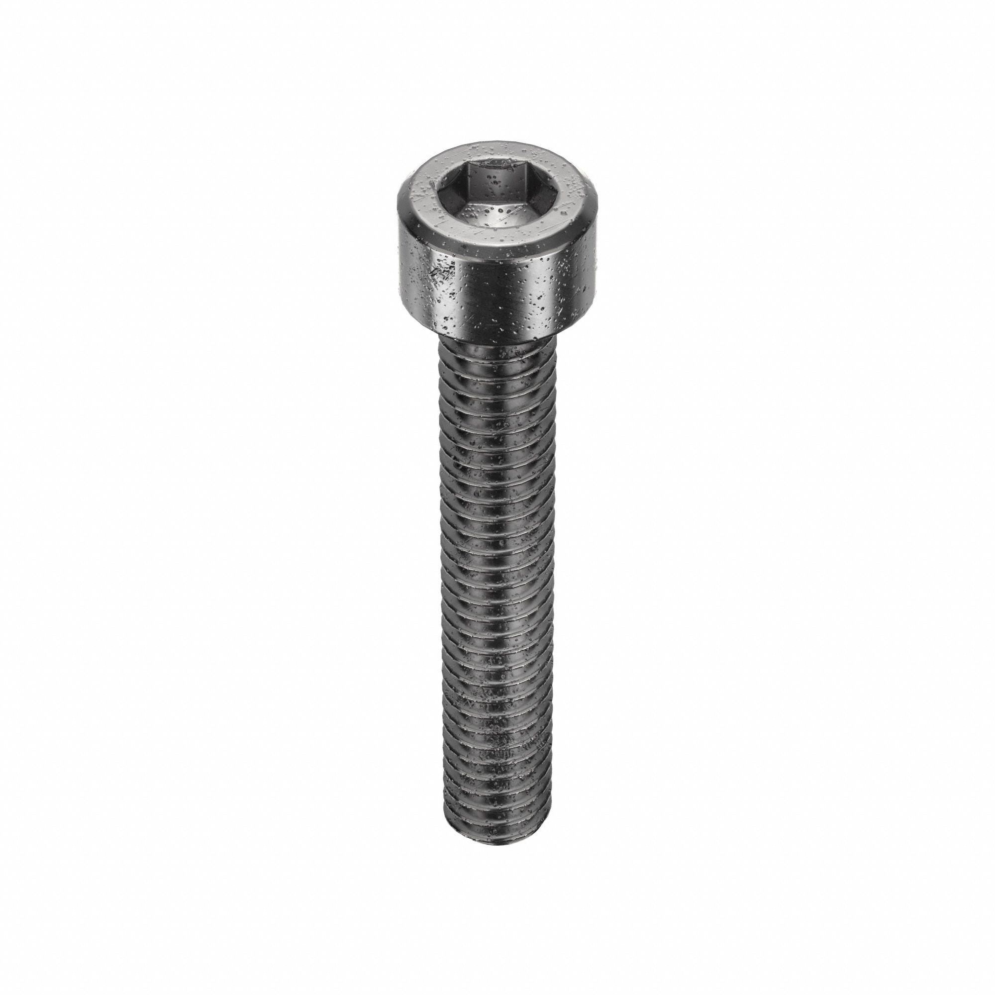 SOCKET HEAD CAP SCREW, #8-32 THREAD, 1 IN L, STD, ARMOUR COAT, STEEL, 0.164 IN HEAD H, 50 PK