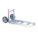 HAND TRUCK FOLDING NOSE PLATE EXTENSION, 1½ IN OVERALL H, 300 LB LOAD CAPACITY, BEVELED