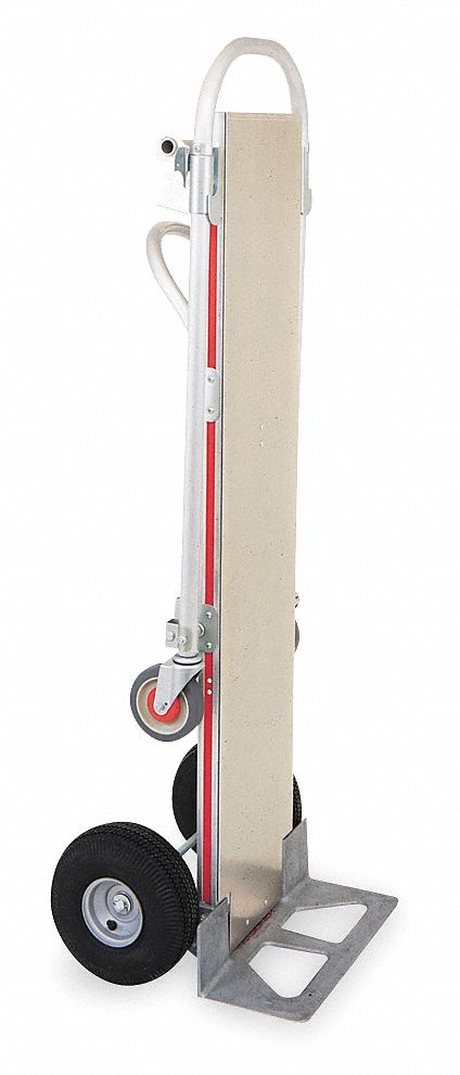 DETACHABLE DECK PLATE FOR HAND TRUCKS, 1½ IN OVERALL H, 1,000 LB LOAD CAPACITY, SILVER
