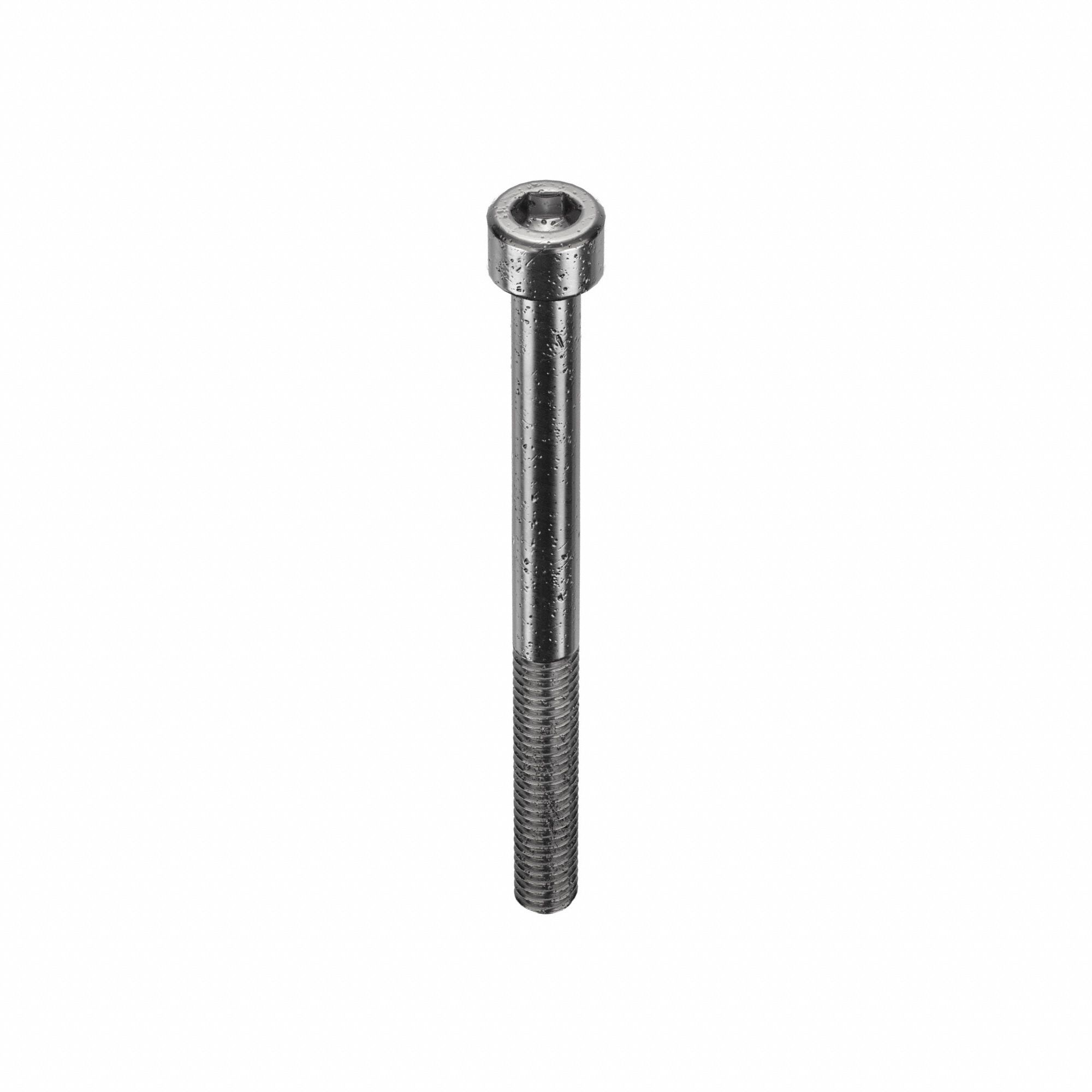 SOCKET HEAD CAP SCREW, #8-32 THREAD, 2 IN L, STD, ARMOUR COAT, STEEL, 0.164 IN HEAD H, 25 PK