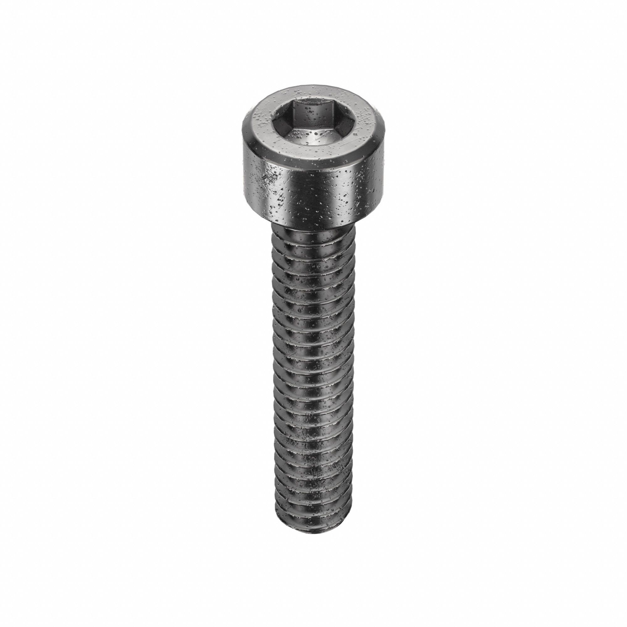 SOCKET HEAD CAP SCREW, #10-24 THREAD, 1 IN L, STD, ARMOUR COAT, STEEL, 0.19 IN HEAD H, 50 PK