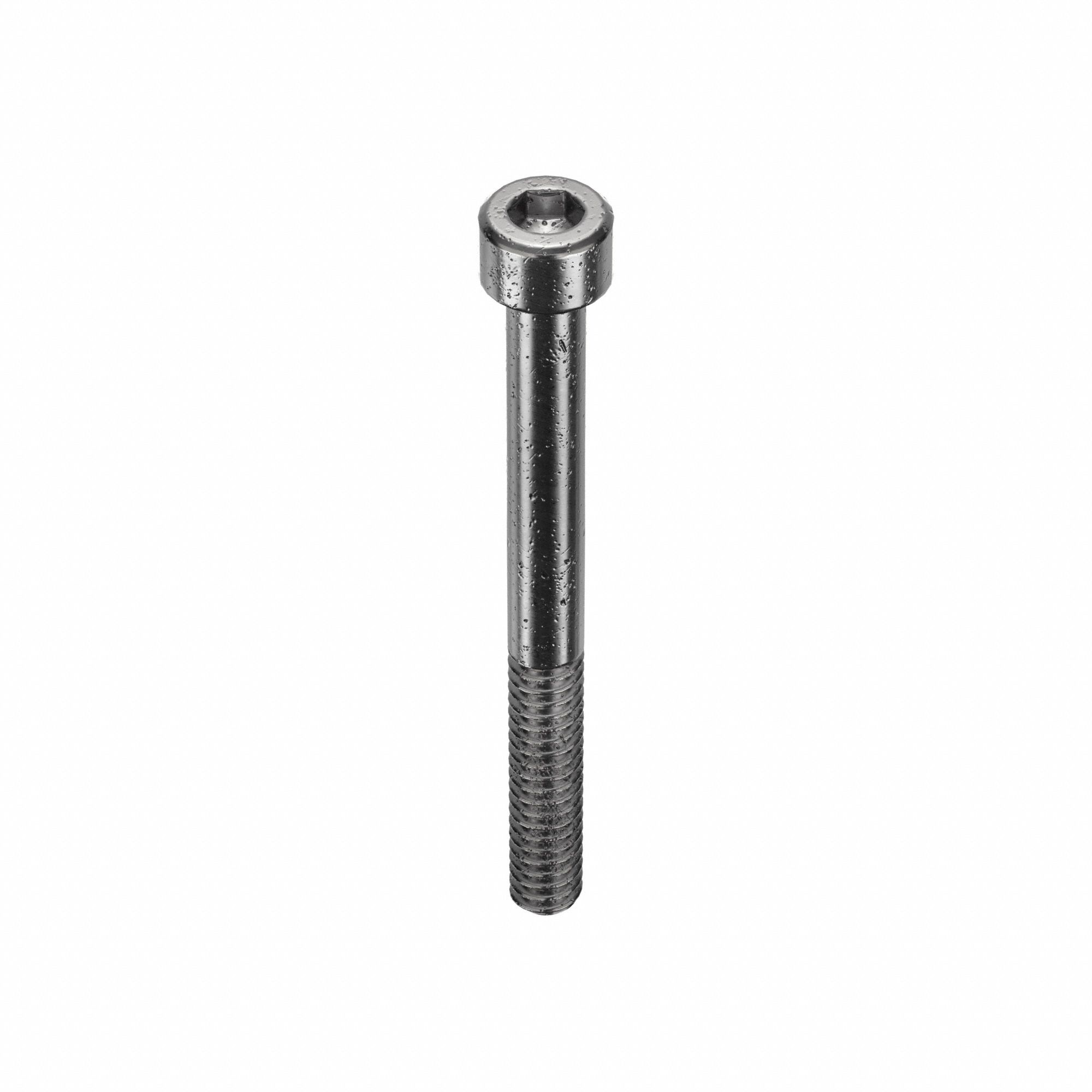 SOCKET HEAD CAP SCREW, #10-24 THREAD, 2 IN L, STD, ARMOUR COAT, STEEL, 0.19 IN HEAD H, 50 PK