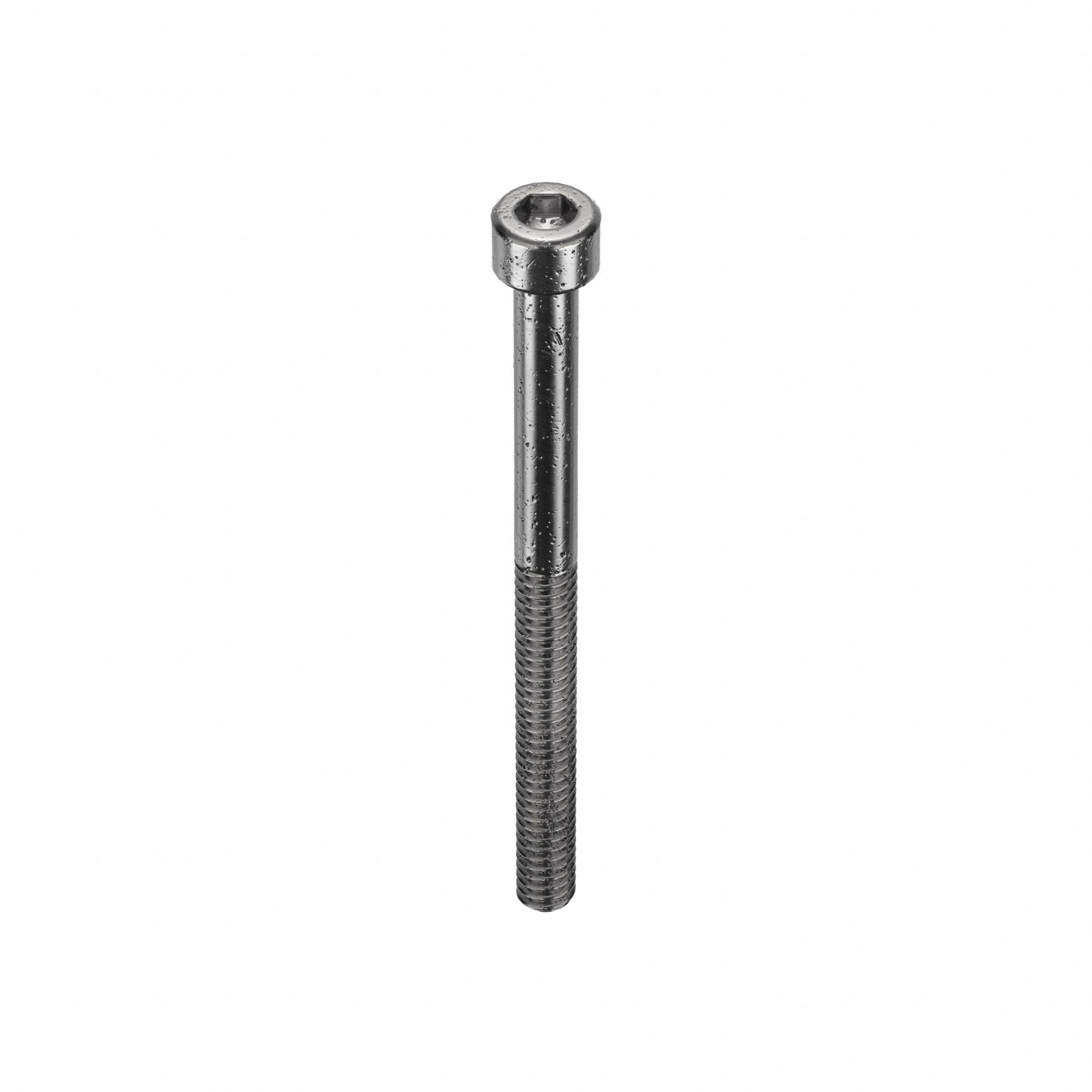 SOCKET HEAD CAP SCREW, #10-24 THREAD SIZE, 2½ IN L, STANDARD, ARMOUR COAT, STEEL, 25 PK