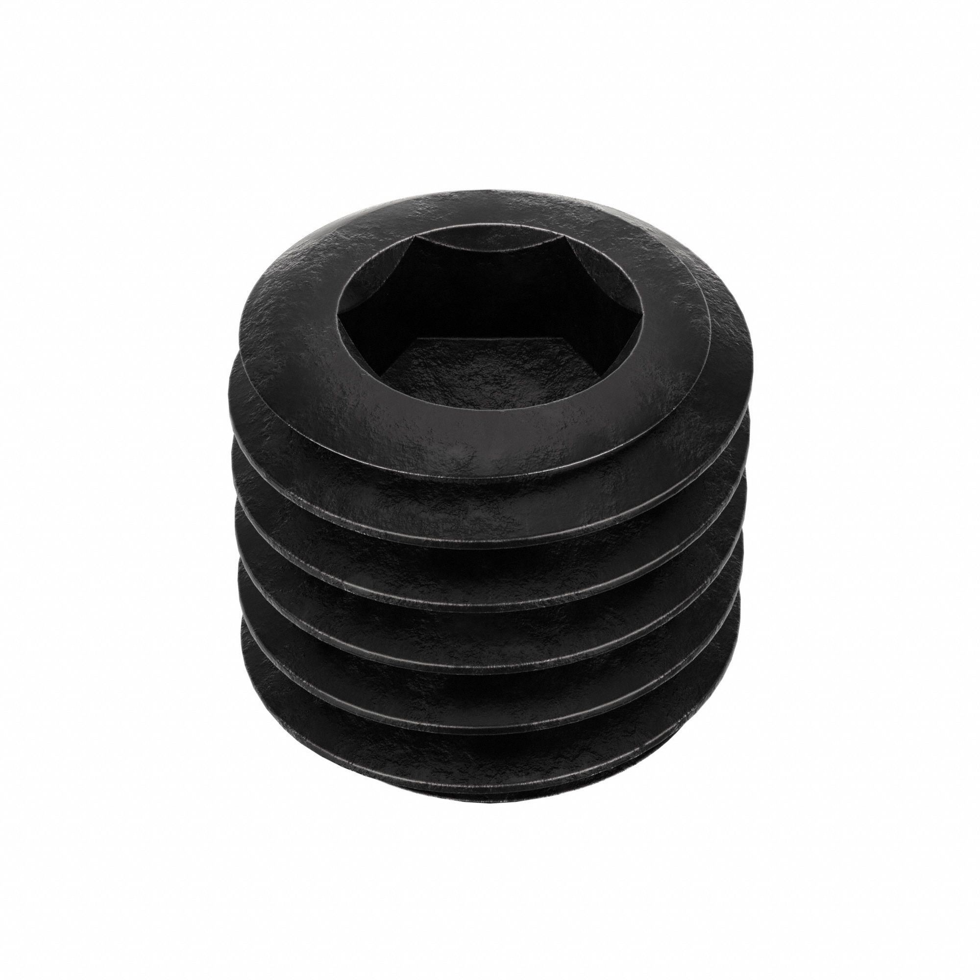 Socket Set Screw: 1/2"-13 Thread Size, 1/2 in Overall Lg, Cup pt, Alloy Steel, Black Oxide, 100 PK