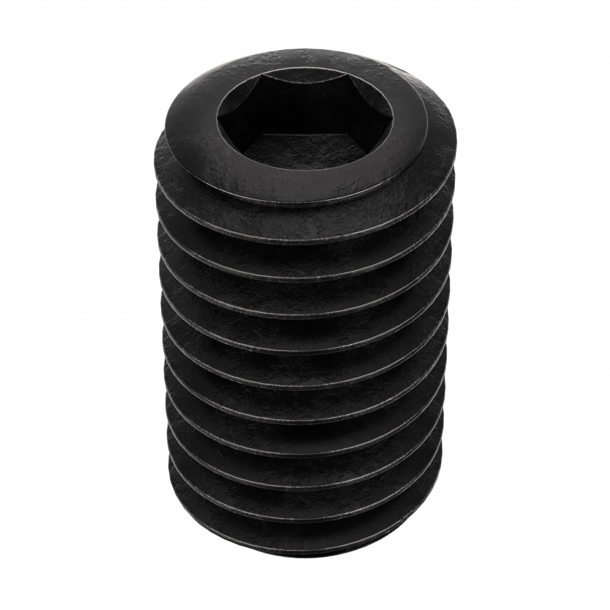 Socket Set Screw: 1/2"-13 Thread Size, 7/8 in Overall Lg, Cup pt, Alloy Steel, Black Oxide, 50 PK