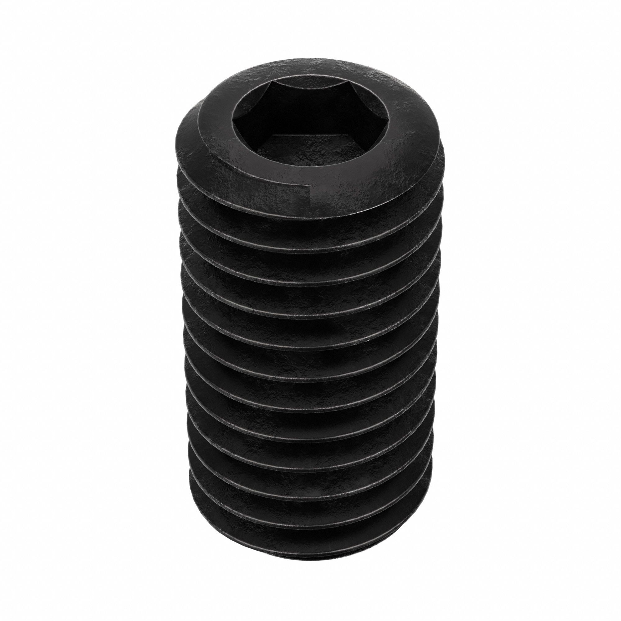 Socket Set Screw: 1/2"-13 Thread Size, 1 in Overall Lg, Cup pt, Alloy Steel, Black Oxide, 50 PK
