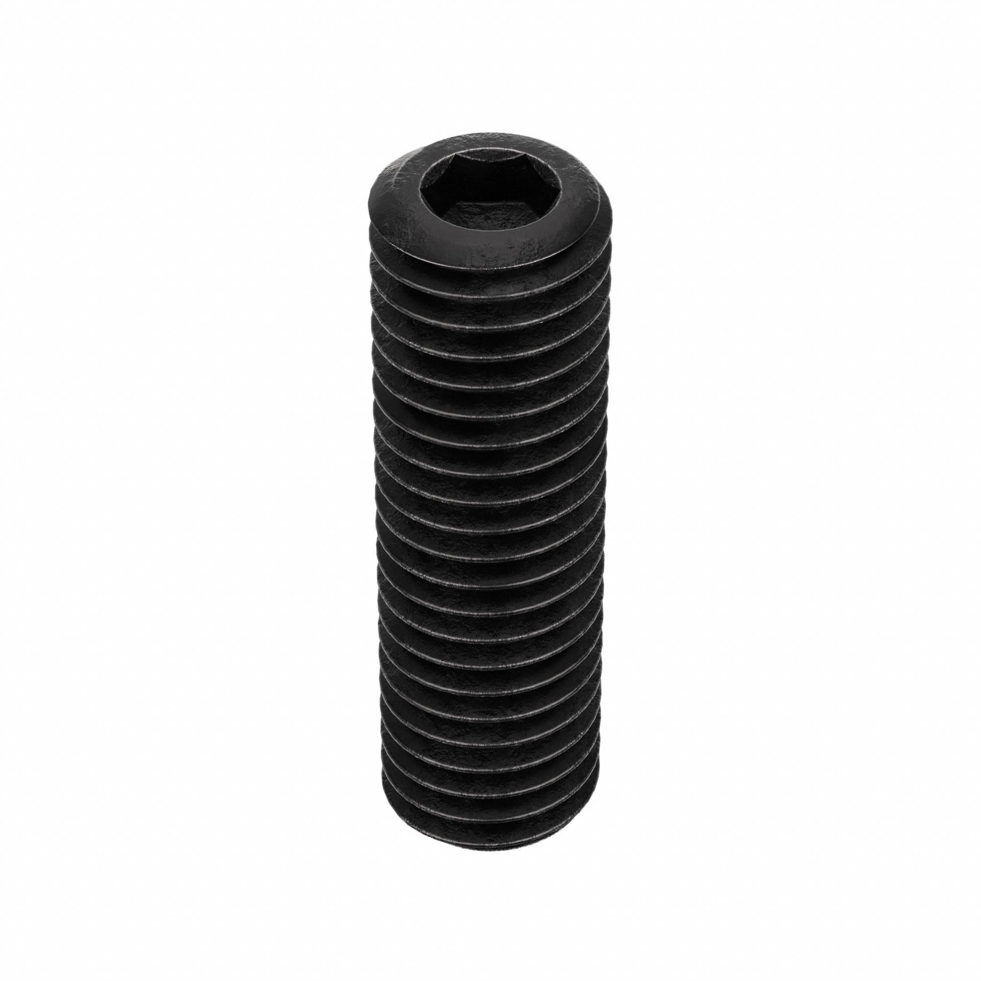 Socket Set Screw: 1/2"-13 Thread Size, 1 3/4 in Overall Lg, Cup pt, Alloy Steel, Black Oxide, 25 PK