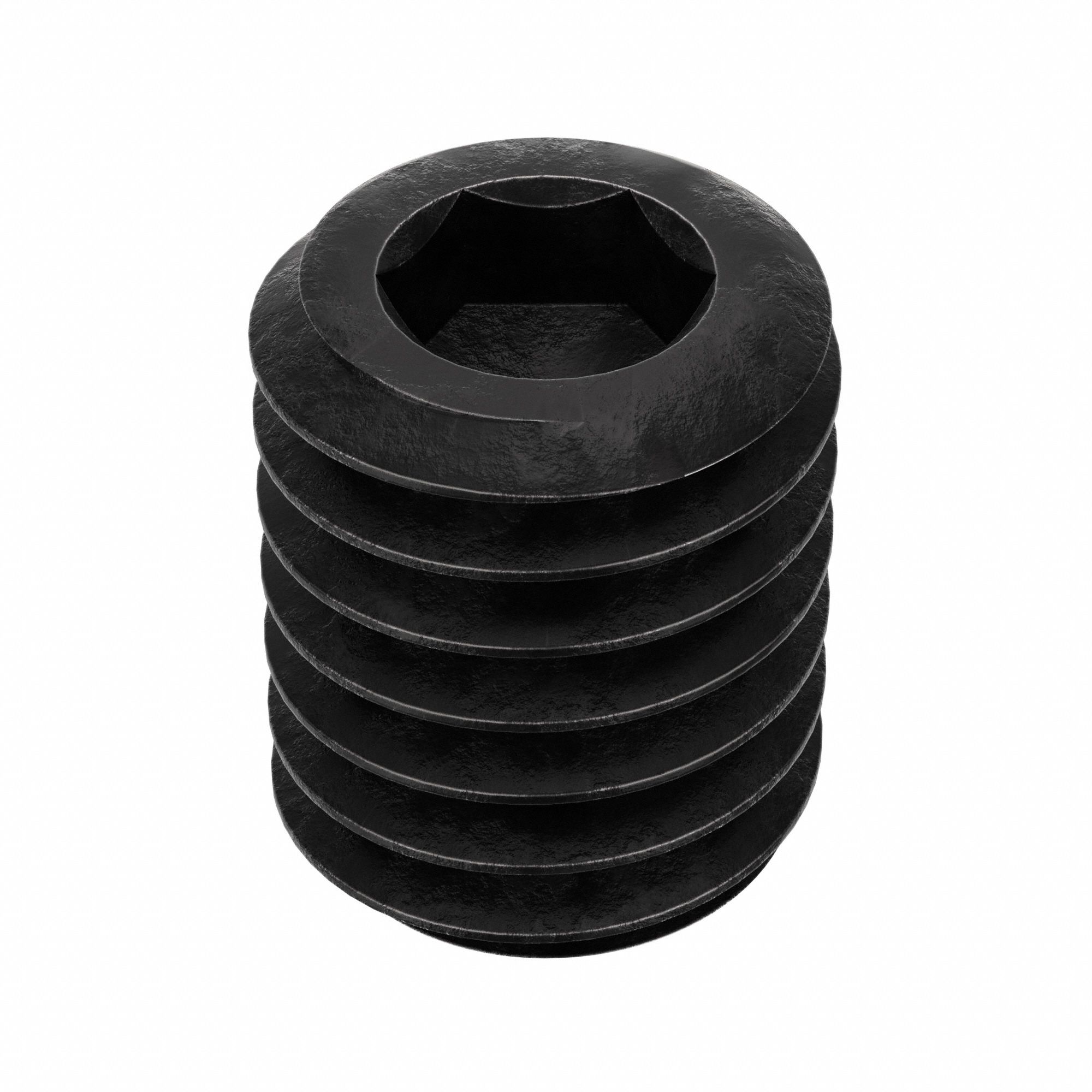 Socket Set Screw: #10-32 Thread Size, 1/4 in Overall Lg, Cup pt, Alloy Steel, Black Oxide, 100 PK