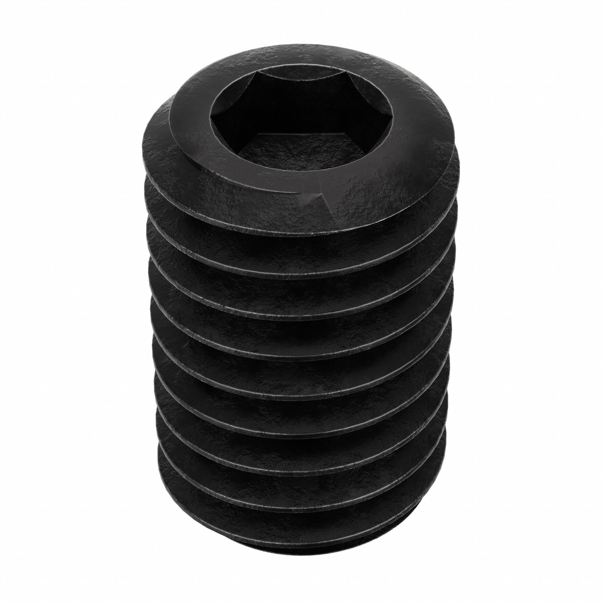 Socket Set Screw: #10-32 Thread Size, 5/16 in Overall Lg, Cup pt, Alloy Steel, Black Oxide, 100 PK