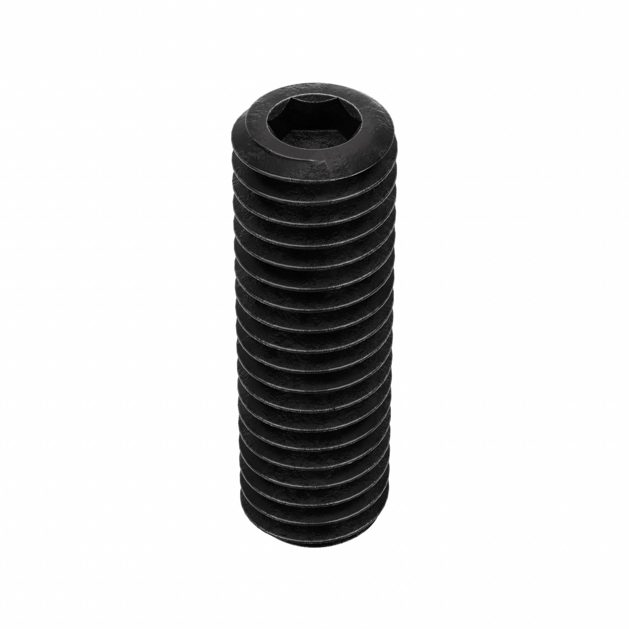 Socket Set Screw: #10-32 Thread Size, 5/8 in Overall Lg, Cup pt, Alloy Steel, Black Oxide, 100 PK