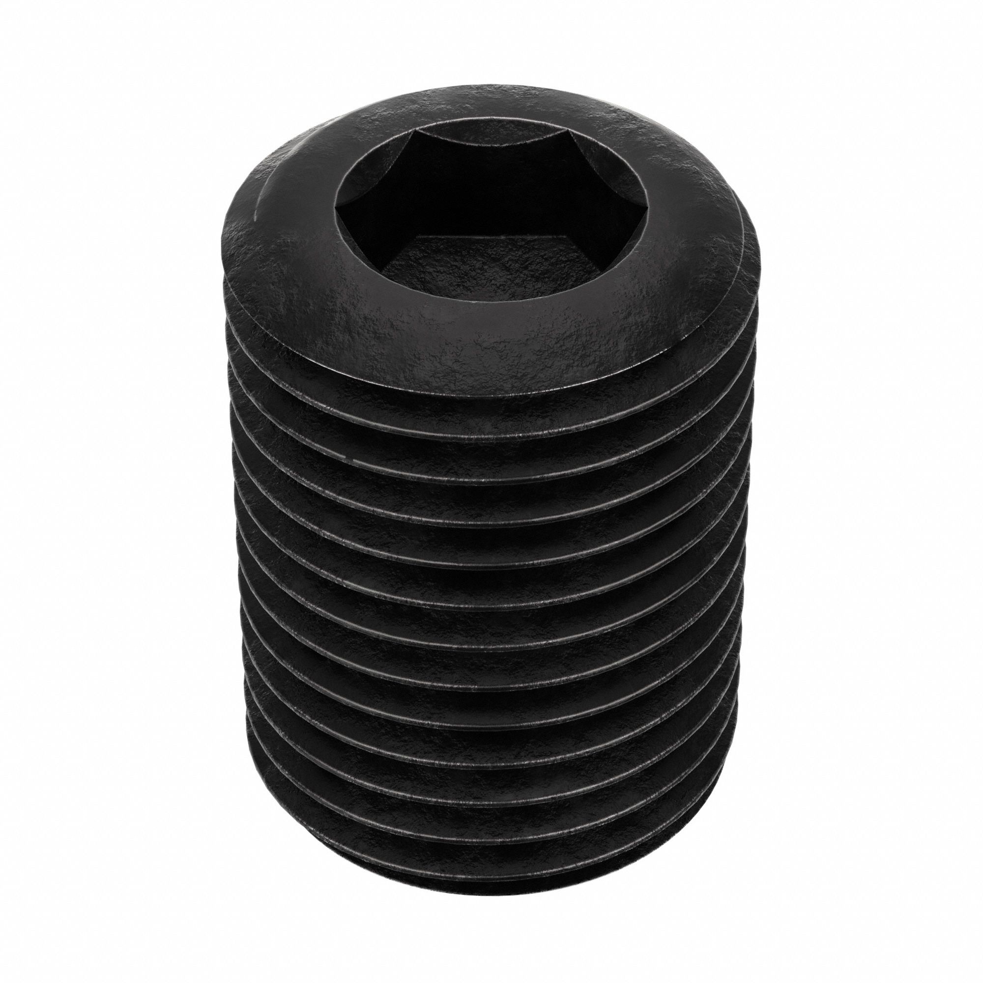 Socket Set Screw: 1/2"-20 Thread Size, 3/4 in Overall Lg, Cup pt, Alloy Steel, Black Oxide, 100 PK