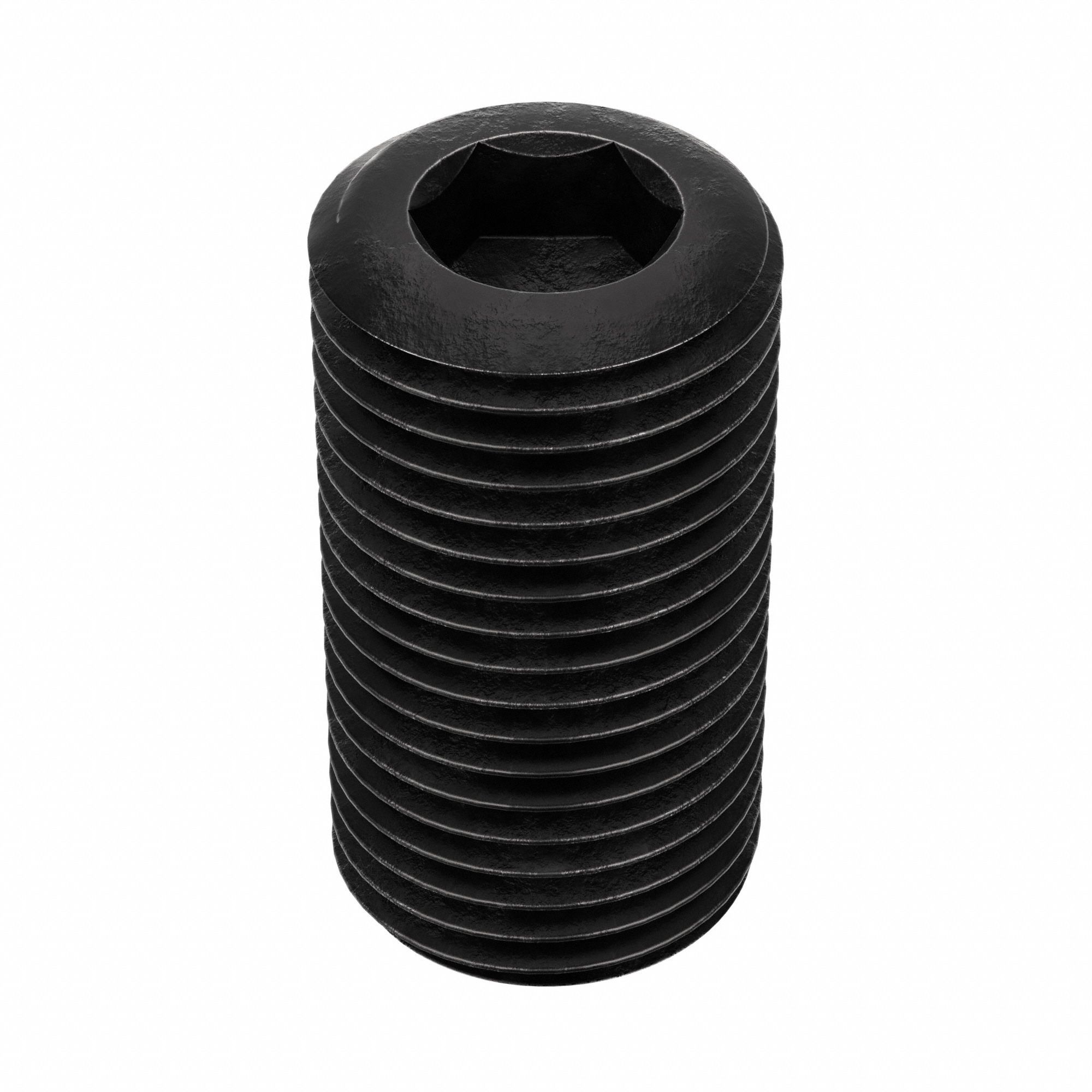 Socket Set Screw: 1/2"-20 Thread Size, 1 in Overall Lg, Cup pt, Alloy Steel, Black Oxide, 50 PK