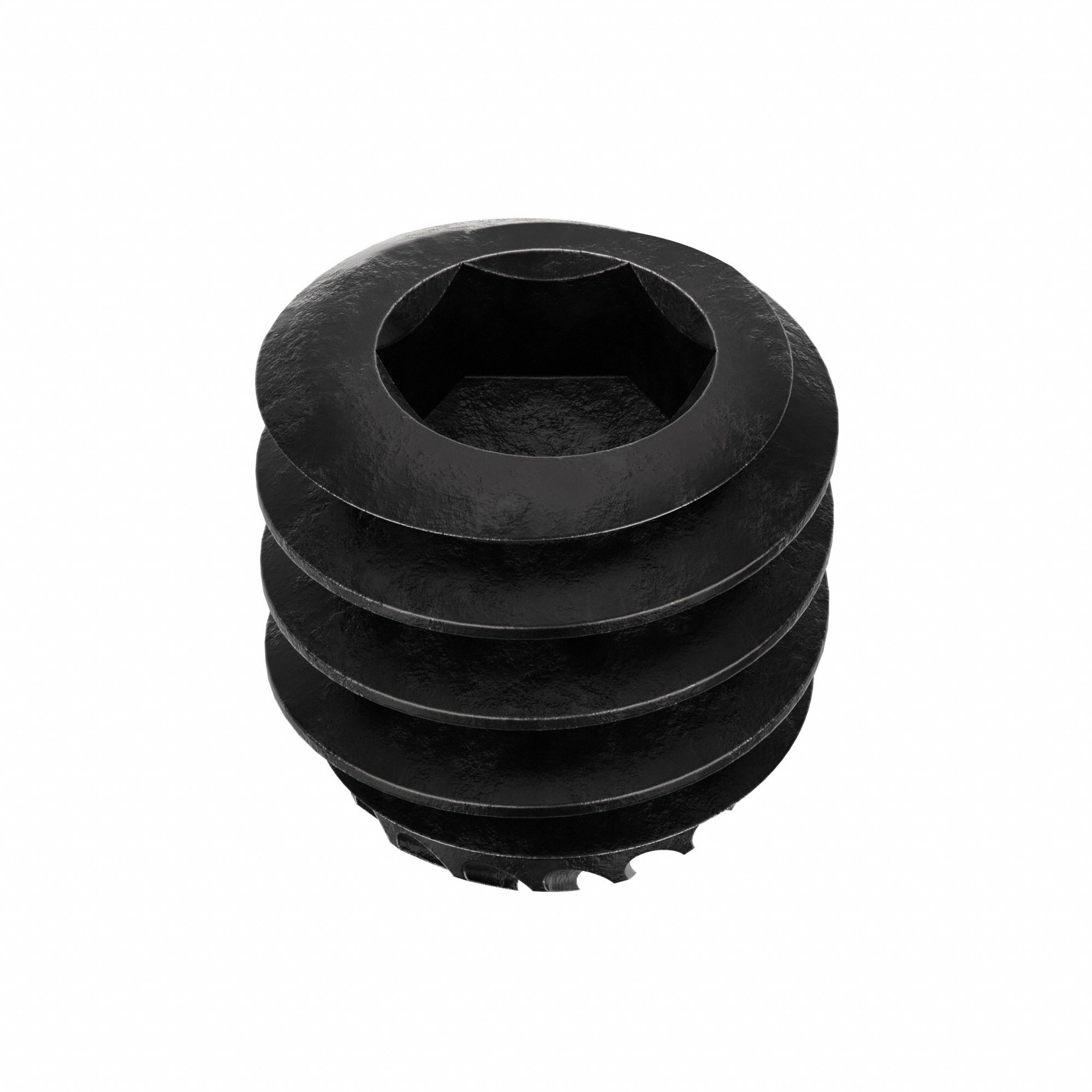 Socket Set Screw: 1/4"-20 Thread Size, 1/4 in Overall Lg, Knurled Cup pt, Alloy Steel, 100 PK