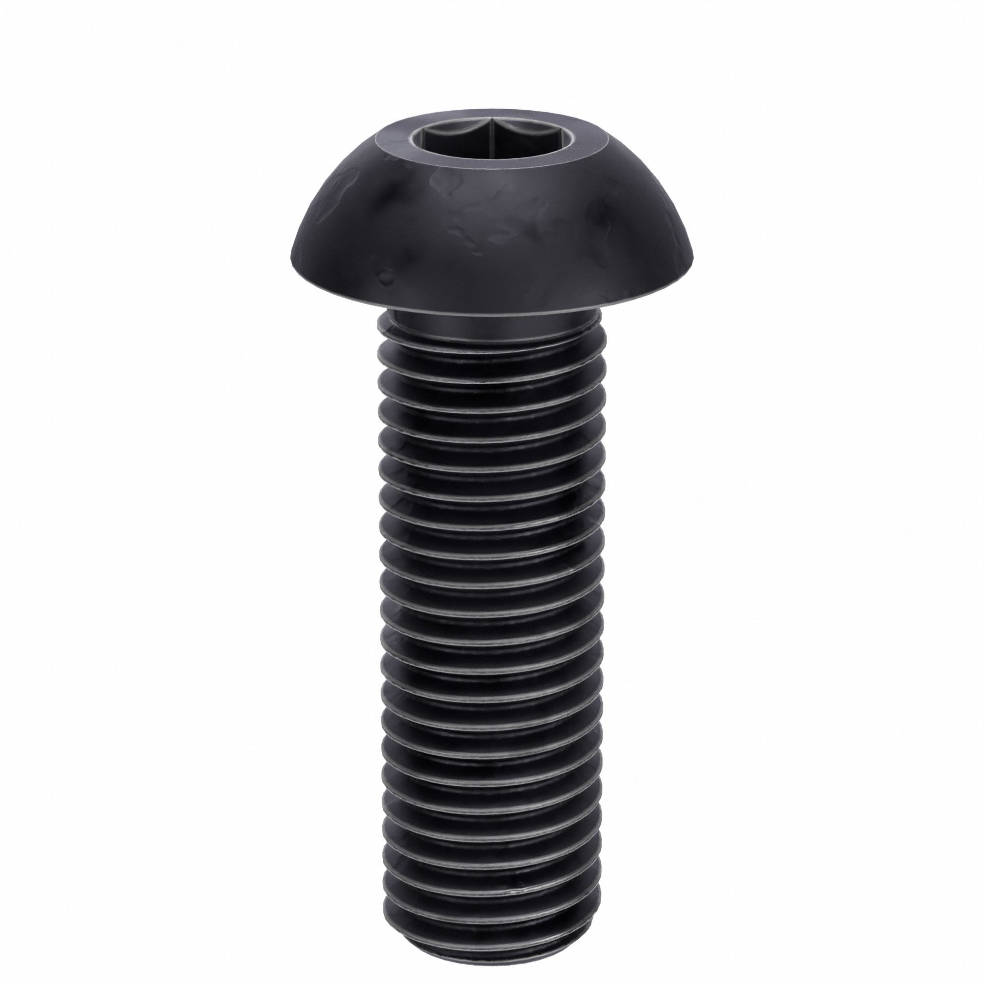 Socket Head Cap Screw: 5/16"-24 Thread Size, 1 in Lg, Button, Black Oxide, Alloy Steel, 50 PK