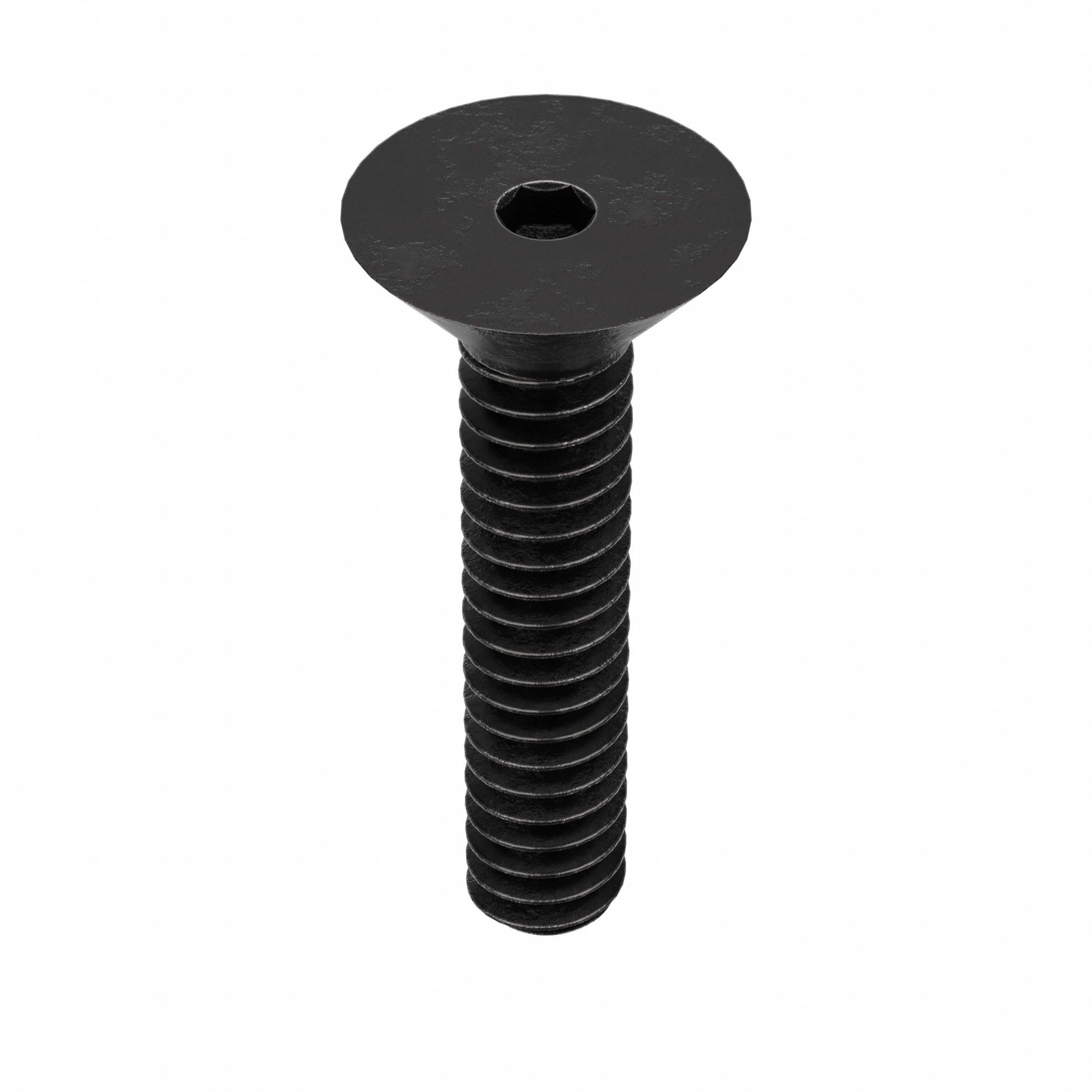 Socket Flat Head Screw: #4-40 Thread Size, 1/2 in Lg, Flat, Black Oxide, Alloy Steel, 100 PK