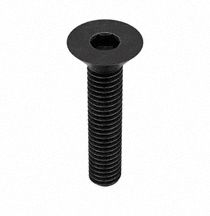 Socket Flat Head Screw: 3/8"-16 Thread Size, 3 in Lg, Flat, Black Oxide, Alloy Steel, 50 PK