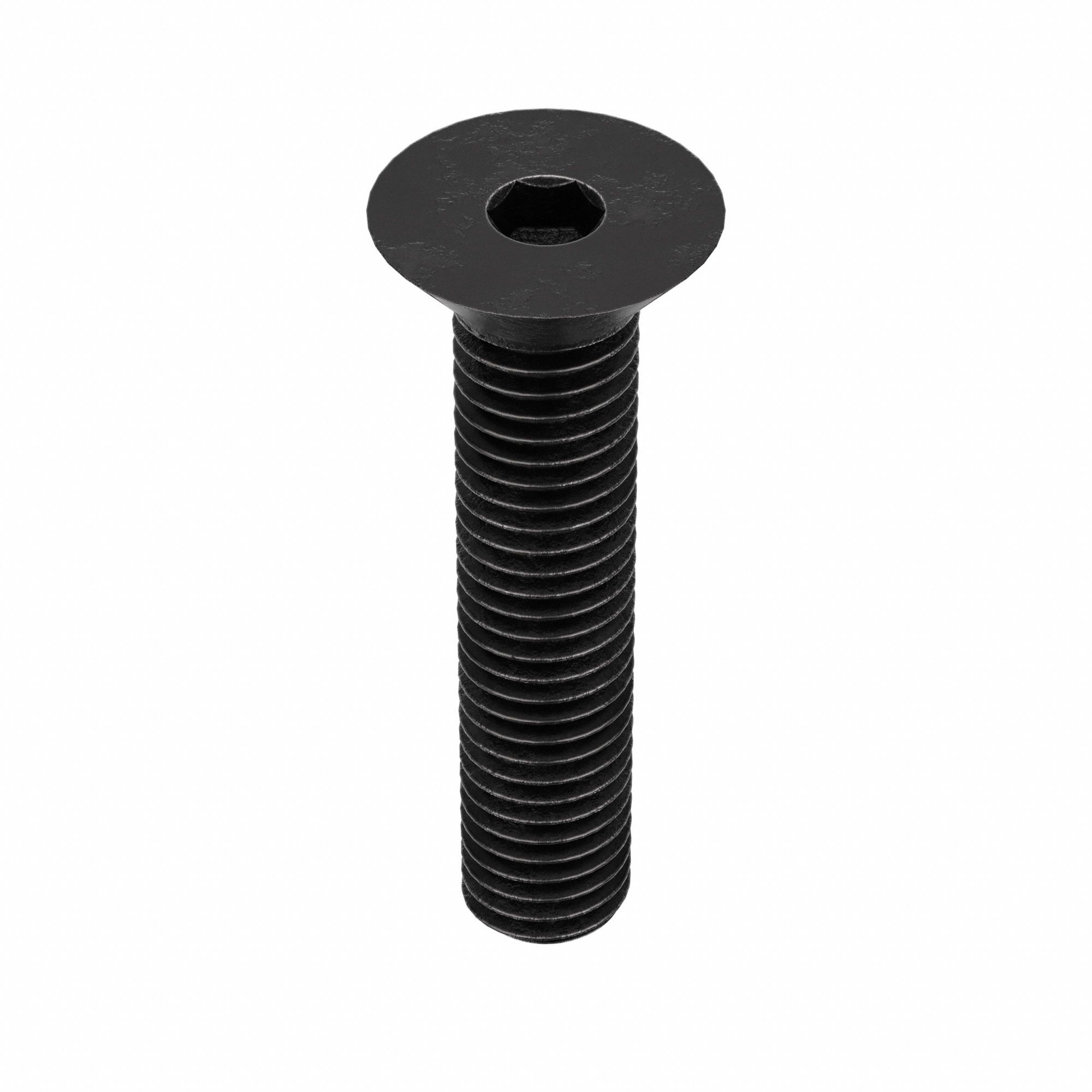 Socket Flat Head Screw: 1/2"-13 Thread Size, 2 in Lg, Flat, Black Oxide, Alloy Steel, 50 PK