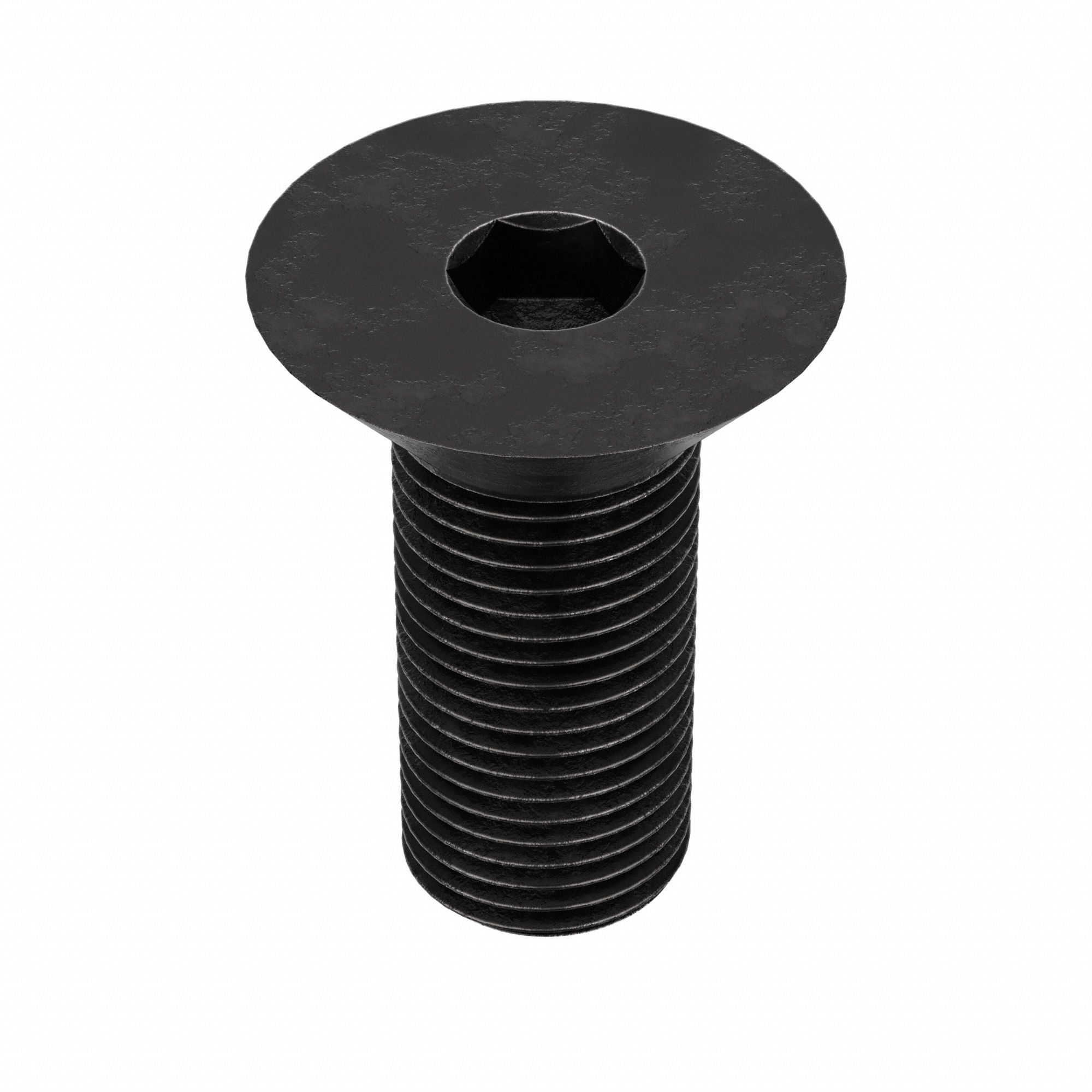Socket Flat Head Screw: 1/2"-20 Thread Size, 3/4 in Lg, Flat, Black Oxide, Alloy Steel, 50 PK