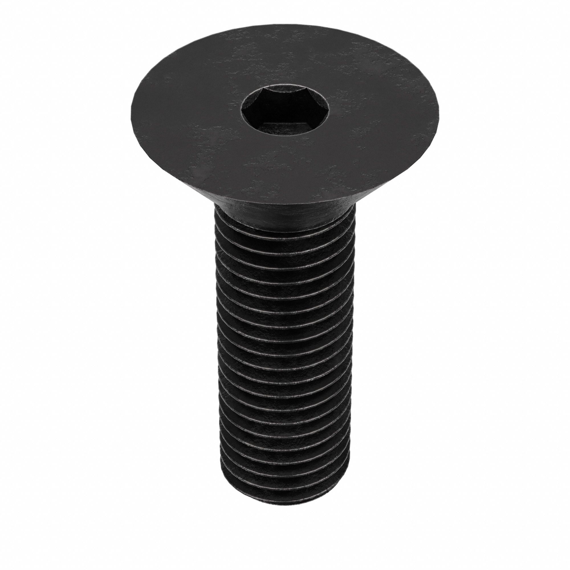 Socket Flat Head Screw: 5/16"-24 Thread Size, 3/4 in Lg, Flat, Black Oxide, Alloy Steel, 100 PK