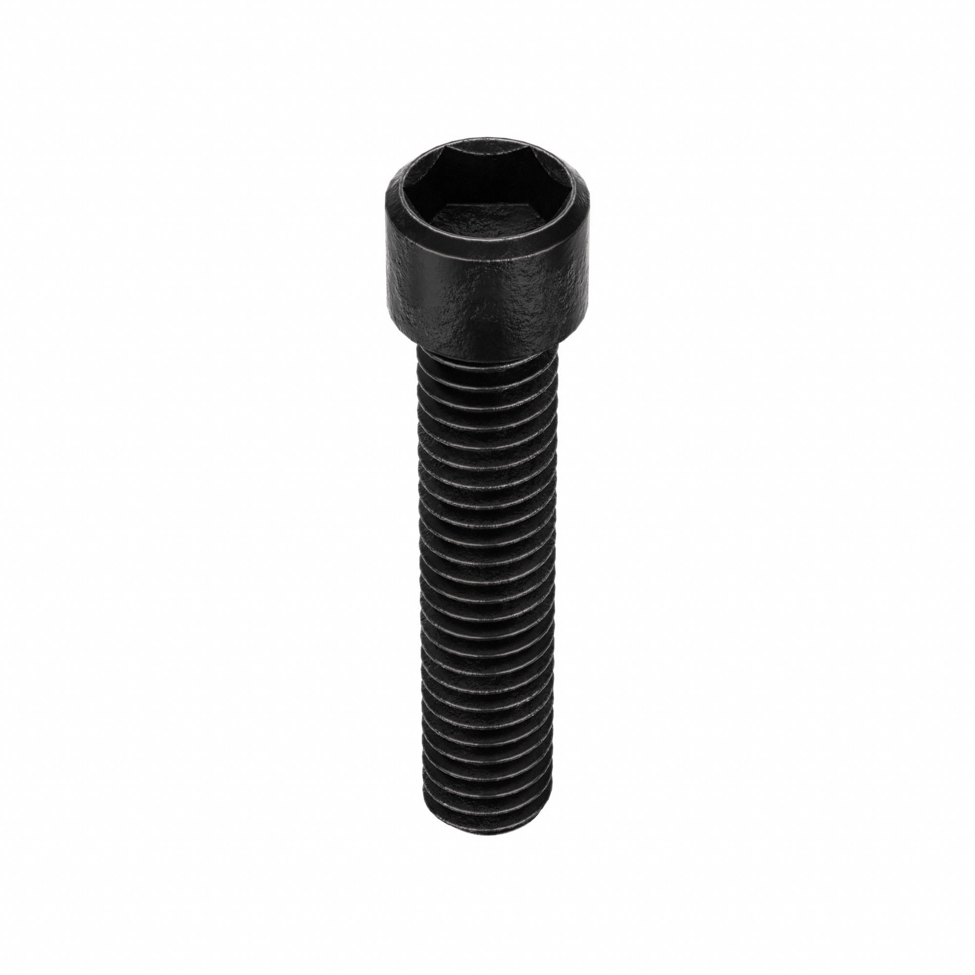 Socket Head Cap Screw: 5/16"-18 Thread Size, 1 1/2 in Lg, Low-Profile Std, Black Oxide, 100 PK