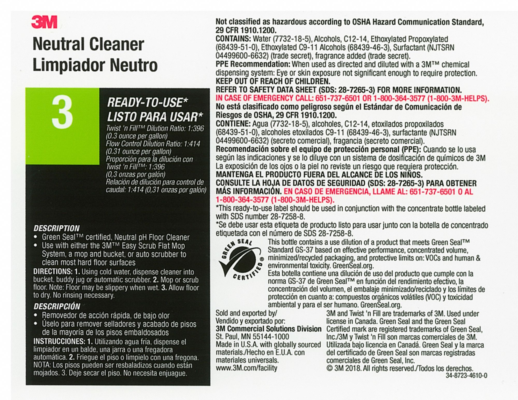 Secondary Bottle Label Gloss Paper PK12