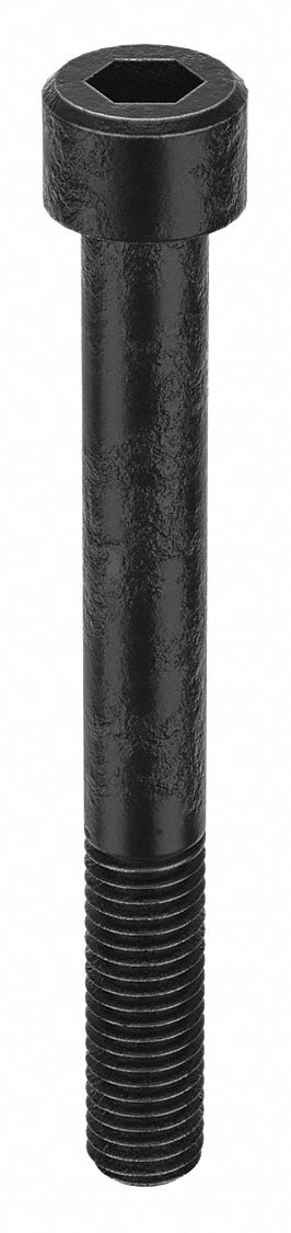 Socket Head Cap Screw: M10x1.50 Thread Size, 90 mm Lg, Std, Black Oxide, Alloy Steel, 50 PK