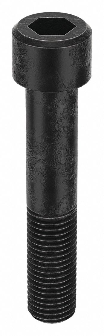 Socket Head Cap Screw: M24x3.00 Thread Size, 130 mm Lg, Std, Black Oxide, Alloy Steel, 10 PK