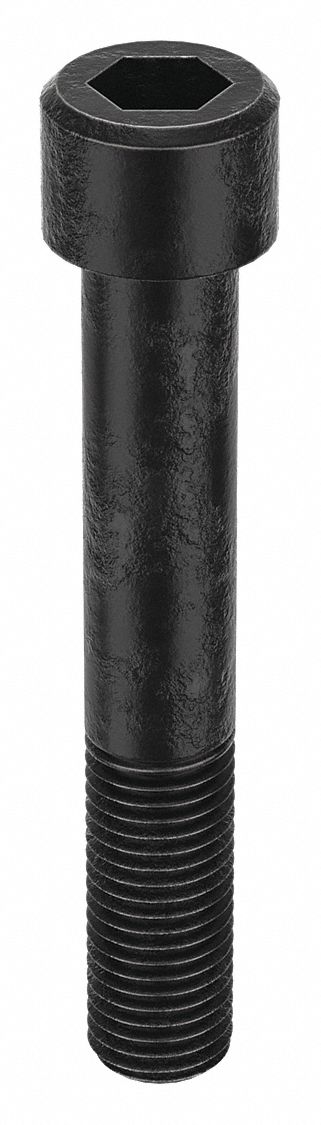 Socket Head Cap Screw: M24x3.00 Thread Size, 150 mm Lg, Std, Black Oxide, Alloy Steel, 5 PK