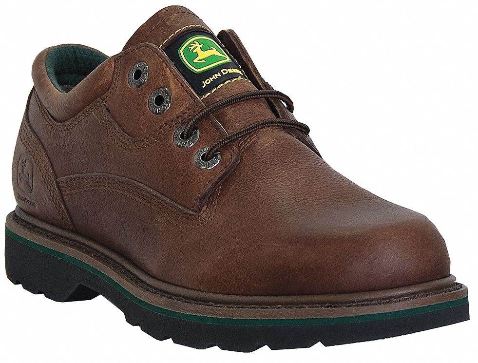 JOHN DEERE Zapato Industrial con puntera de Acero Nogal Talla 12 Hombre - Botas y Zapatos para Trabajo - 5YVJ3 | - Grainger