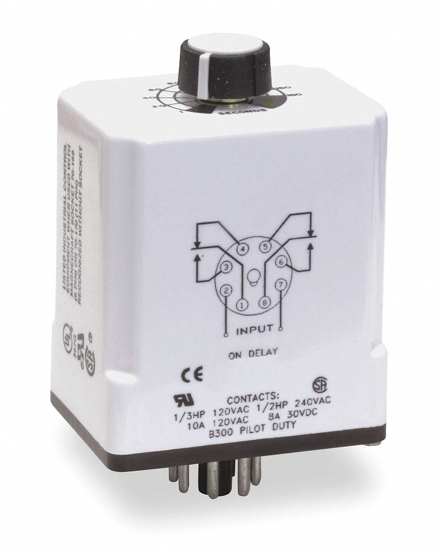 120V AC, 8 Pins, DPDT - Grainger