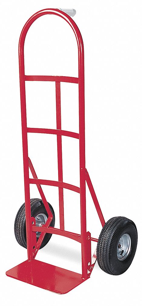 STANDARD STEEL GENERAL PURPOSE HAND TRUCK, 650 LB LOAD CAPACITY, 14 X 8 IN, PNEUMATIC, STD